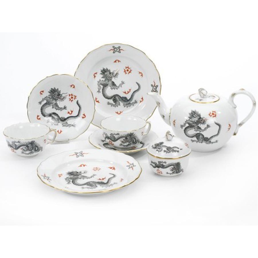 Meissen Ming Dragon, Black